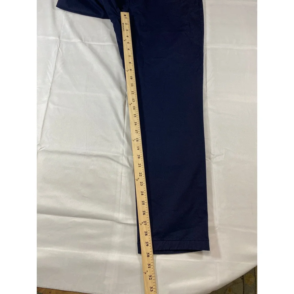 Charles Tyrwhitt Mens Navy Slim Fit Lightweight Trouser Pants 36W 30L TRT0409NAV - Picture 11 of 11